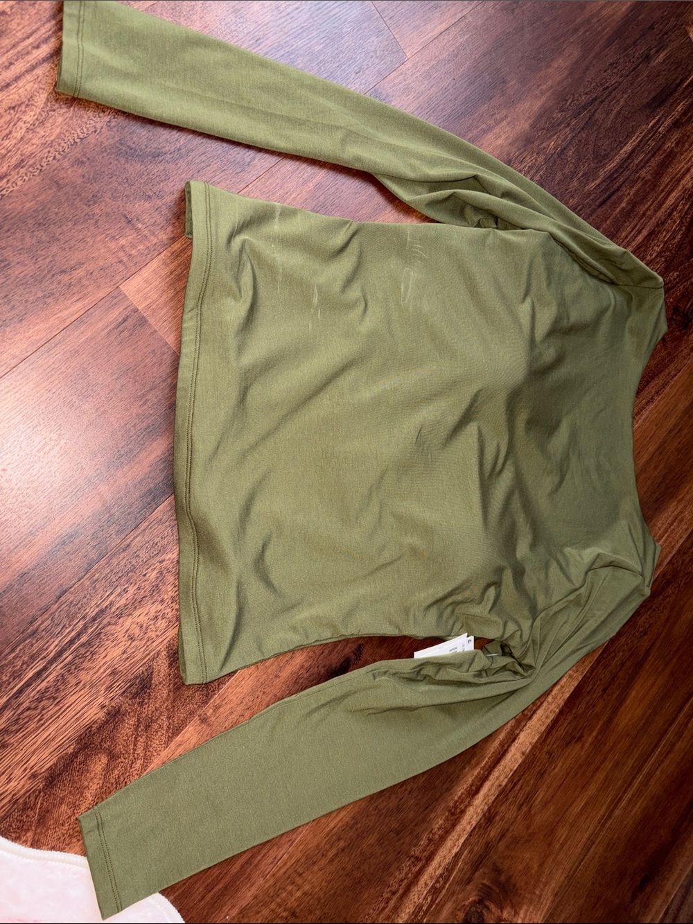 Abercrombie & Fitch Olive Green Long Sleeve Tee